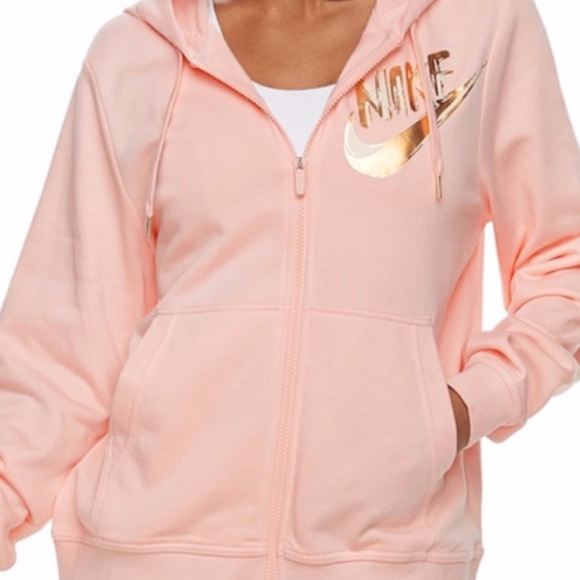 blush nike hoodie